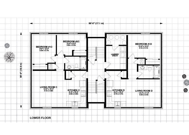 Manitoulin 4Plex Floor Plan